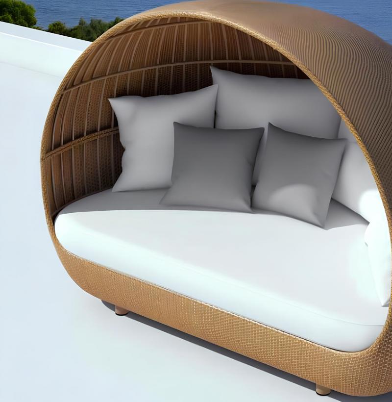 outdoor patio daybed rattan daybed wicker daybed modern outdoor daybed Alcanes